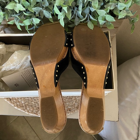 Coach Lee Crinkle Black Sandal size 9M - Picture 5 of 6